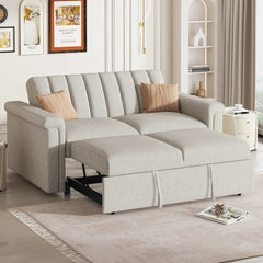 Bellemave® 61" Convertible Soft Cushion Sofa Pull Bed ,for Two People to Sit On - Bellemave