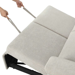 Bellemave® 61" Convertible Soft Cushion Sofa Pull Bed ,for Two People to Sit On - Bellemave