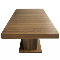 Bellemave® 62.99"-78.74" Expandable Dining Table with Storage, Extendable Dining Table for 6-10 People, Extra Hidden Storage for Tableware & Wine, Modern Farmhouse Table - Bellemave
