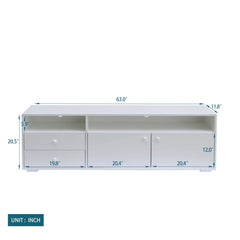 Bellemave® 63" Modern TV Cabinet with Solid Wood Handle - Bellemave