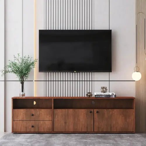 Bellemave® 63" Modern TV Cabinet with Solid Wood Handle - Bellemave