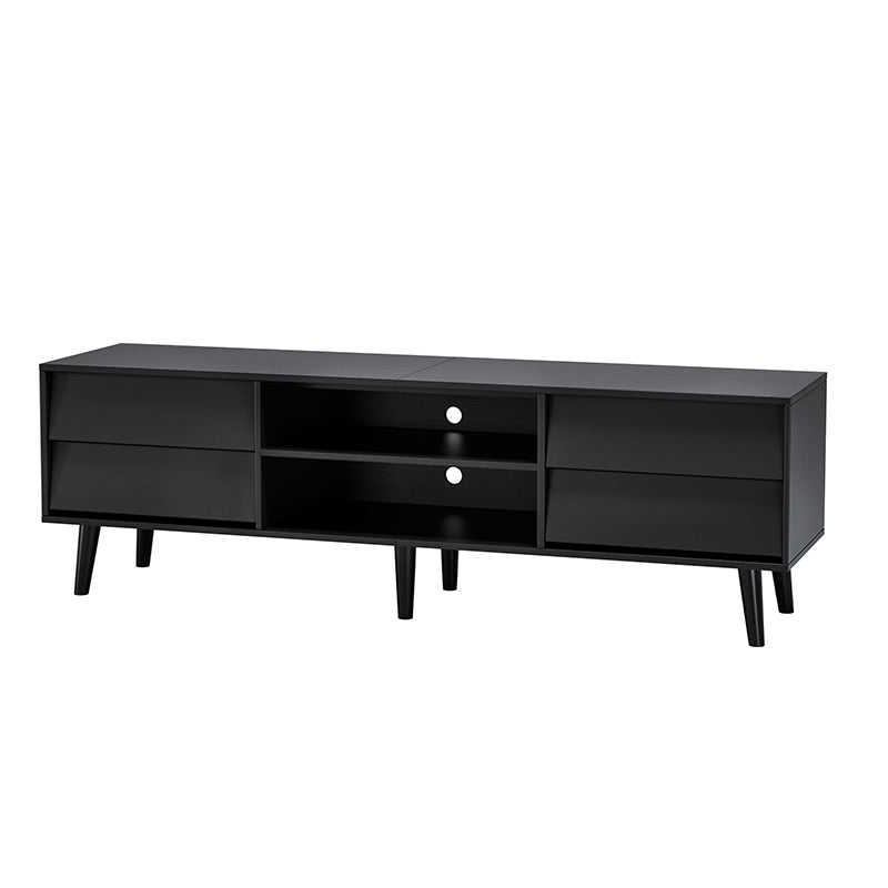 Bellemave® 63" TV Stand Features Vintage - style and Bevel Design with 4 Drawers - Bellemave