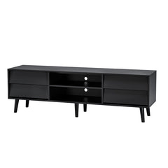Bellemave® 63" TV Stand Features Vintage - style and Bevel Design with 4 Drawers - Bellemave