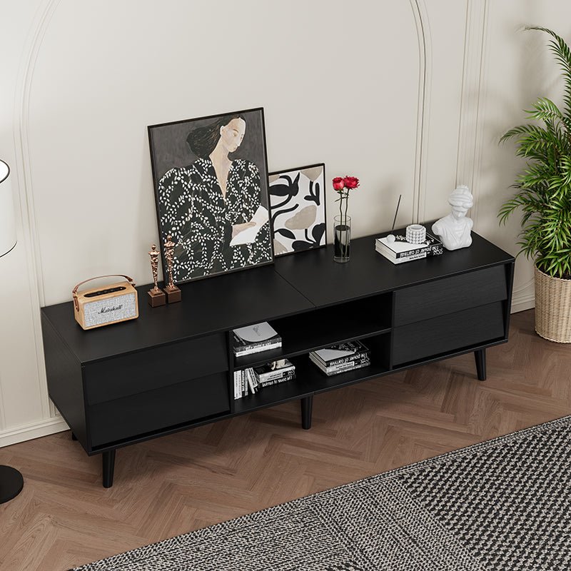 Bellemave® 63" TV Stand Features Vintage - style and Bevel Design with 4 Drawers - Bellemave
