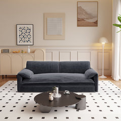 Bellemave® 66" 3 - in - 1 Queen Pull Out Sofa Bed with Side Storage - Bellemave