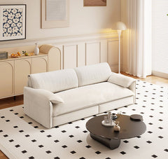 Bellemave® 66" 3 - in - 1 Queen Pull Out Sofa Bed with Side Storage - Bellemave