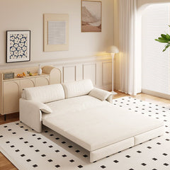 Bellemave® 66" 3 - in - 1 Queen Pull Out Sofa Bed with Side Storage - Bellemave