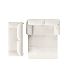 Bellemave® 66" 3 - in - 1 Queen Pull Out Sofa Bed with Side Storage - Bellemave