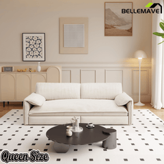 Bellemave® 66'' Velvet Queen Sleeper Sofa Bed, 3 - in - 1 Convertible Couch with Armrest for Living Room & Apartment - Bellemave