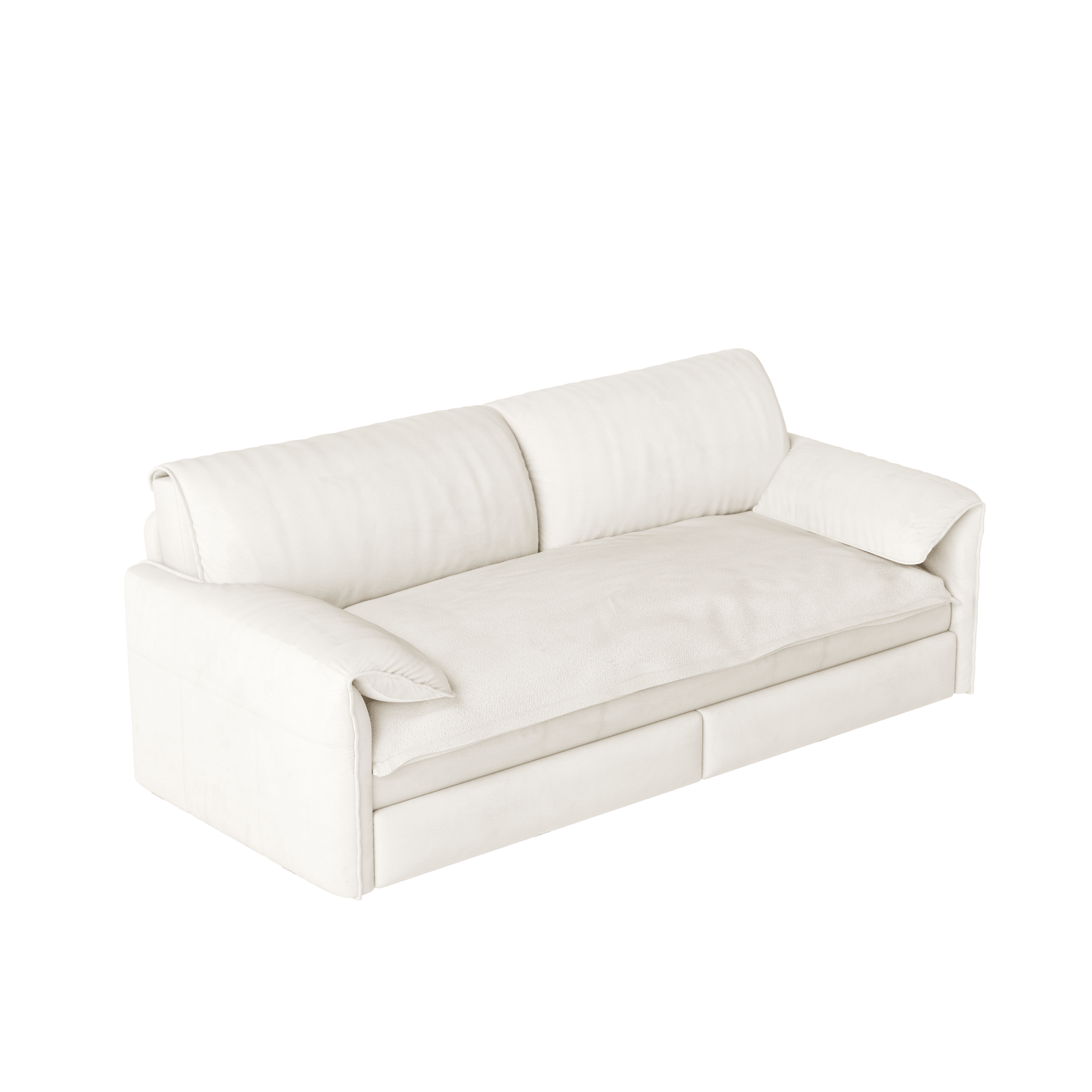 Bellemave® 66'' Velvet Queen Sleeper Sofa Bed, 3 - in - 1 Convertible Couch with Armrest for Living Room & Apartment - Bellemave
