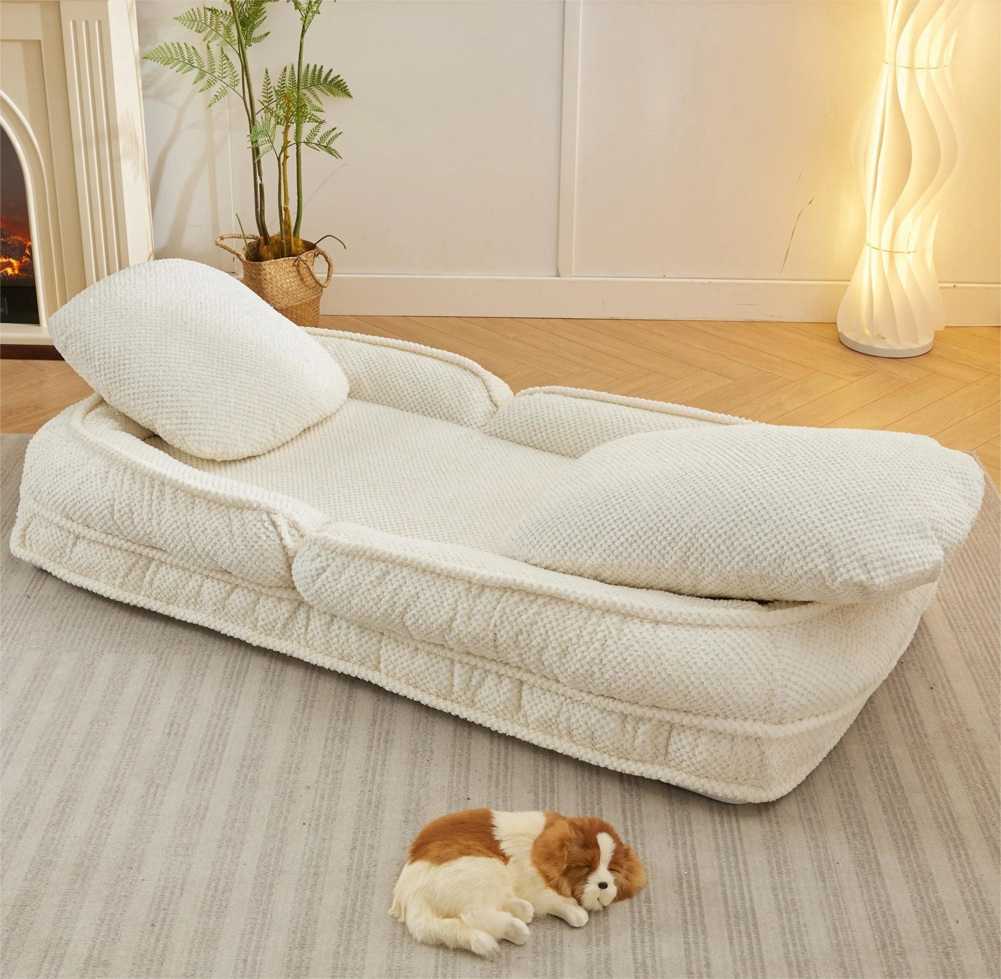 Bellemave® 69.3" Lazy Sofa Couch,5 Adjustable Position,Sit,Sleep,Fold - Bellemave