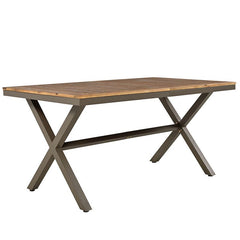 Bellemave® 7 Pieces Acacia Wood Patio Dining Set With Dining Table and Chairs - Bellemave