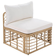 Bellemave® 7 - Pieces All - Weather Rattan Sectional Sofa Set with Thick Cushions and Pillows - Bellemave