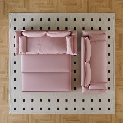 Bellemave® 70.1" 3 - in - 1 Convertible Sleeper Sofa with 2 Soft Pillows - Bellemave