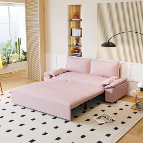 Bellemave® 70.1" 3 - in - 1 Convertible Sleeper Sofa with 2 Soft Pillows - Bellemave