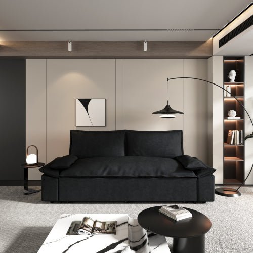 Bellemave® 70.1" 3 - in - 1 Convertible Sleeper Sofa with 2 Soft Pillows - Bellemave