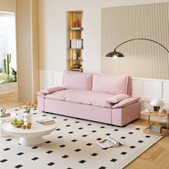 Bellemave® 70.1" 3 - in - 1 Convertible Sleeper Sofa with 2 Soft Pillows - Bellemave