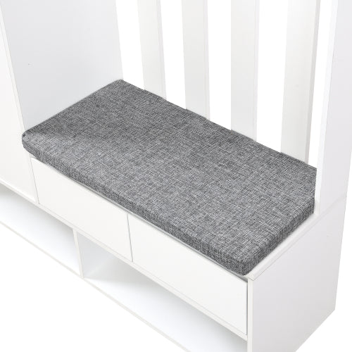 Bellemave® 70.8" Hall Tree Storage with Cushioned Storage Bench, Pegboard and 4 Hooks - Bellemave