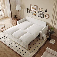 Bellemave® 70.9" Multi - Functional Velvet Loveseat Bed with 2 - in - 1 Pillow and Blanket Set - Bellemave