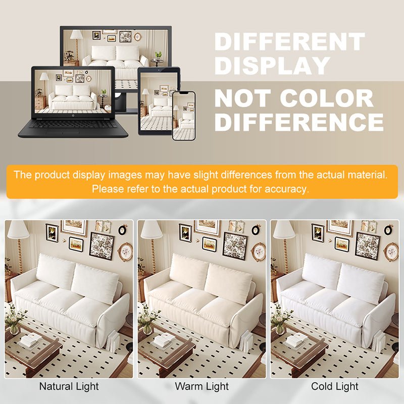 Bellemave® 70.9" Multi - Functional Velvet Loveseat Bed with 2 - in - 1 Pillow and Blanket Set - Bellemave