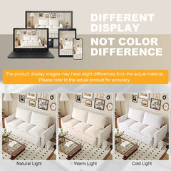 Bellemave® 70.9" Multi - Functional Velvet Loveseat Bed with 2 - in - 1 Pillow and Blanket Set - Bellemave