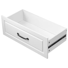Bellemave® 71" Embossed Texture Freestanding Cupboard Cabinet with 2 Large Drawers, 8 Door Shelves and 3 Cabinet Shelves - Bellemave