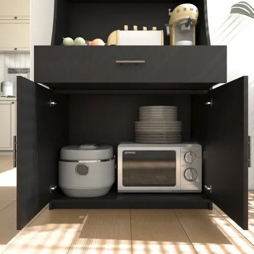Bellemave® 71" Kitchen Storage Cabinet with Charging Station,Pantry with 2 Cabinet ,1 large storage drawer & 1 Large Countertop - Bellemave
