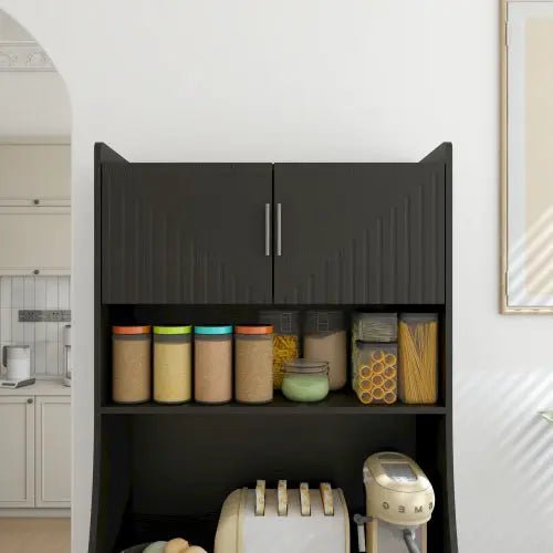 Bellemave® 71" Kitchen Storage Cabinet with Charging Station,Pantry with 2 Cabinet ,1 large storage drawer & 1 Large Countertop - Bellemave