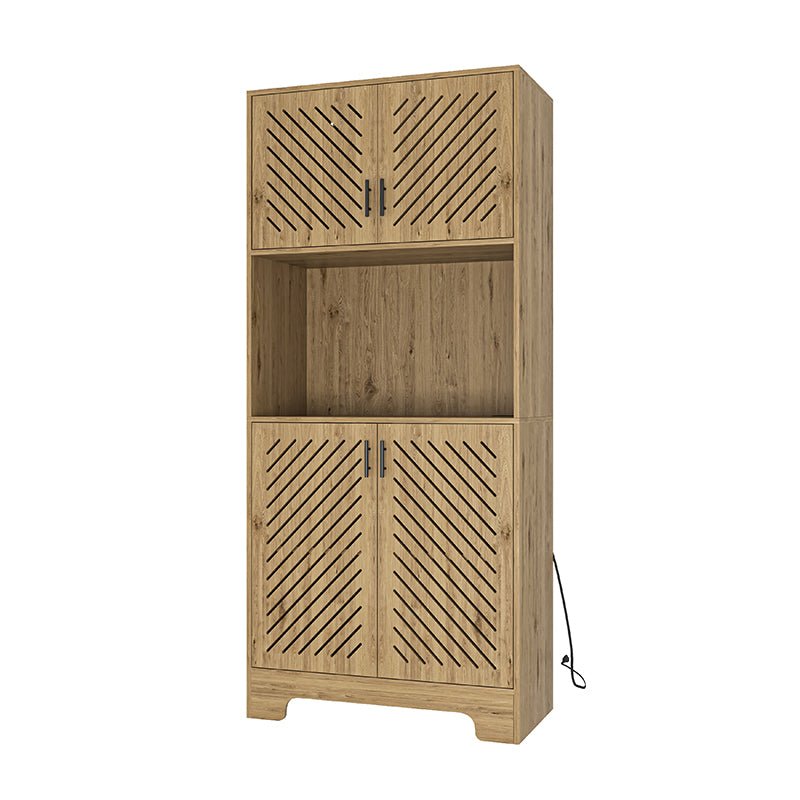 Bellemave® 71" Tall Farmhouse Kitchen Pantry Cabinet with Drawers & Shelves - Bellemave