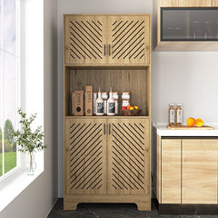 Bellemave® 71" Tall Farmhouse Kitchen Pantry Cabinet with Drawers & Shelves - Bellemave