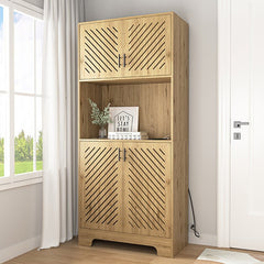 Bellemave® 71" Tall Farmhouse Kitchen Pantry Cabinet with Drawers & Shelves - Bellemave