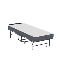 Bellemave® 75" x 31" Folding Bed with 5" Memory Foam Mattress, Storage Cover, Heavy - Duty Metal Foldable Bed Frame Supports 450lbs, Portable Rollaway Bed on Wheels, Ideal for Bedroom, Guest Room, Office - Bellemave