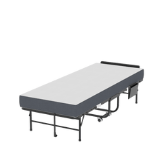 Bellemave® 75" x 31" Folding Bed with 5" Memory Foam Mattress, Storage Cover, Heavy - Duty Metal Foldable Bed Frame Supports 450lbs, Portable Rollaway Bed on Wheels, Ideal for Bedroom, Guest Room, Office - Bellemave
