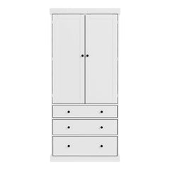 Bellemave® 77" Freestanding Tall Cupboard Storage Cabinet with 3 Adjustable Shelves, 8 Door Shelves, 3 Drawers - Bellemave