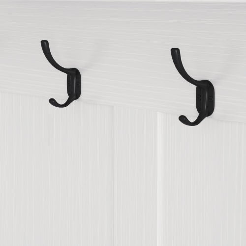 Bellemave® 77.17" Multi - purpose Hallway Hall Tree with Removable Linen Cushioned Entryway Bench, Storage Shelves, and DIY Pegboard - Bellemave