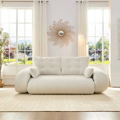 Bellemave® 78.7" Teddy Fabric Multi - Functional Foldable Sofa Bed - Bellemave