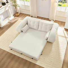 Bellemave® 78.7" Teddy Fabric Multi - Functional Foldable Sofa Bed - Bellemave