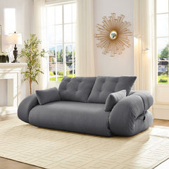 Bellemave® 78.7" Teddy Fabric Multi - Functional Foldable Sofa Bed - Bellemave