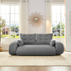 Bellemave® 78.7" Teddy Fabric Multi - Functional Foldable Sofa Bed - Bellemave