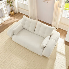 Bellemave® 78.7" Teddy Fabric Multi - Functional Foldable Sofa Bed - Bellemave