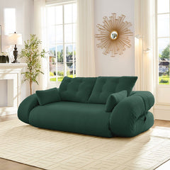 Bellemave® 78.7" Teddy Fabric Multi - Functional Foldable Sofa Bed - Bellemave