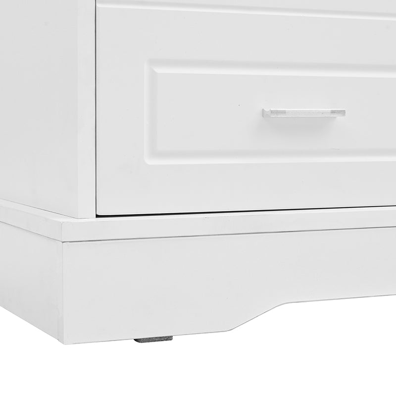 Bellemave® 78.7" Versatile Hall Tree with Sliding Doors, 6 Silvery Hooks & Handles, Shoe Storage & 44.4"W Cushion - Bellemave