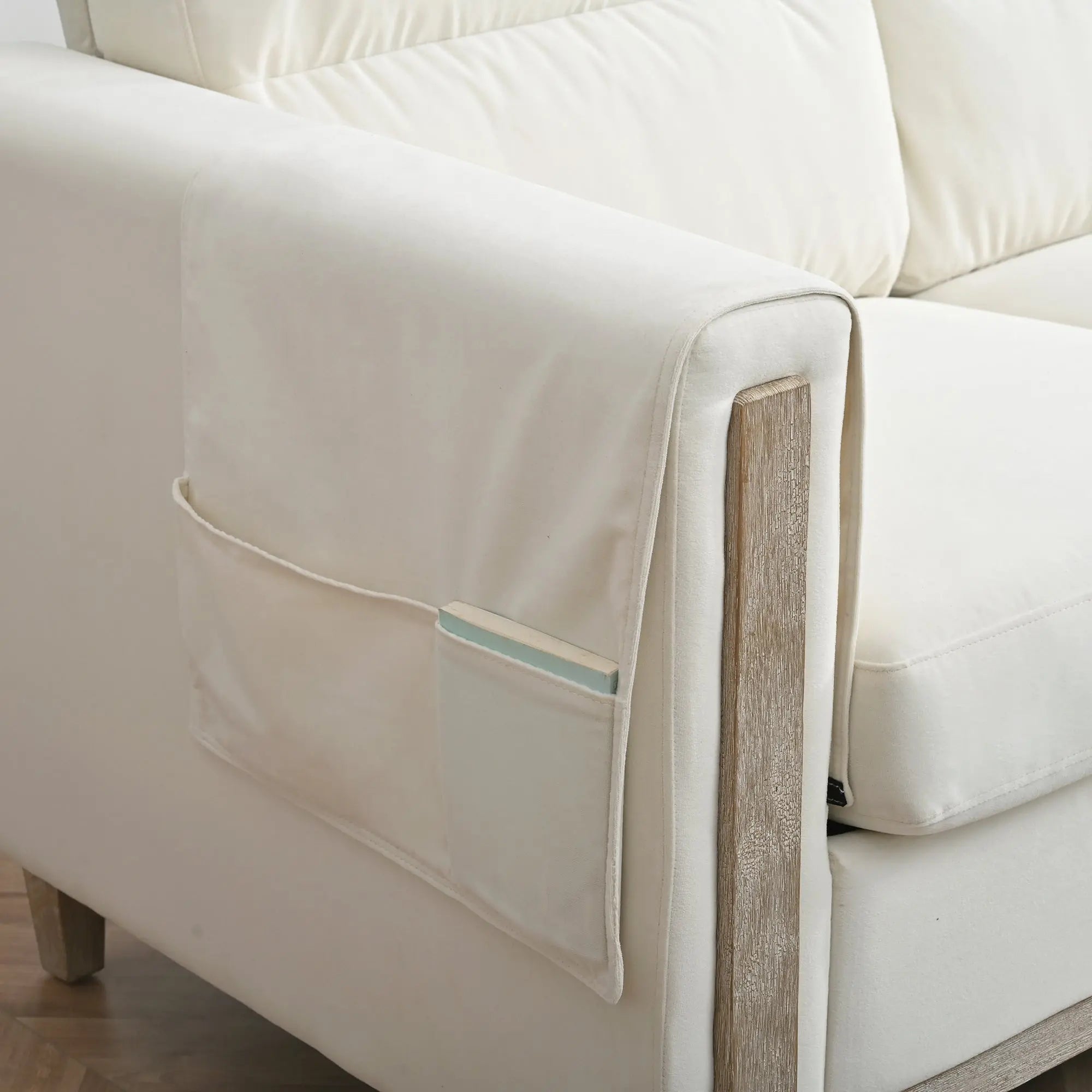 Bellemave® 79.5" Comfortable Solid Wood Three - Seater Sofa - Bellemave