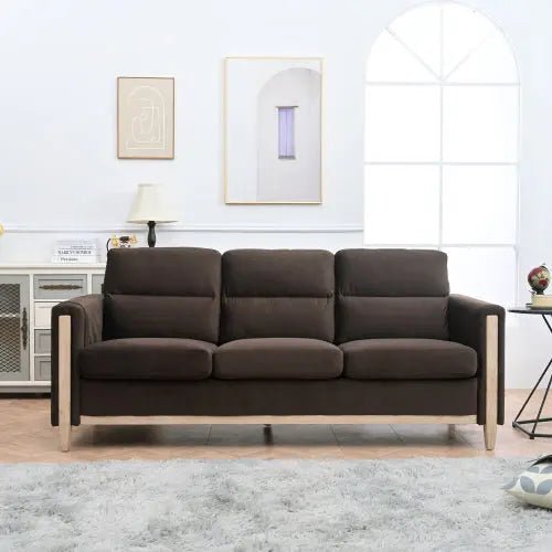 Bellemave® 79.5" Comfortable Solid Wood Three - Seater Sofa - Bellemave