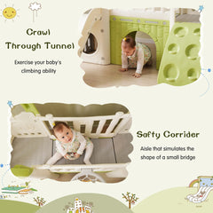 Bellemave® 8 in 1 Toddler Climber and Slide Set,Kids Playground for Toddlers Age 1+ - Bellemave
