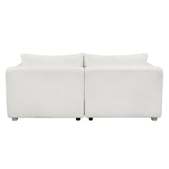 Bellemave® 82" Modern Loop Yarn Fabric Sofa with Extra Wide Domed Arms - Bellemave