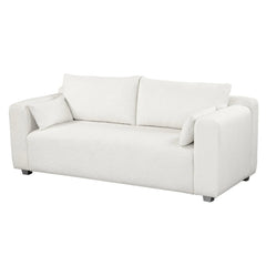 Bellemave® 82" Modern Loop Yarn Fabric Sofa with Extra Wide Domed Arms - Bellemave