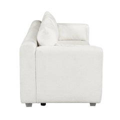 Bellemave® 82" Modern Loop Yarn Fabric Sofa with Extra Wide Domed Arms - Bellemave