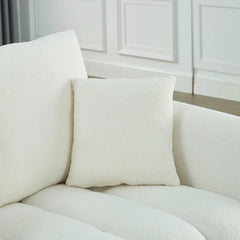 Bellemave® 82" Premium Teddy Velvet Sofa with 3 Back Pillows and 3 back Cushions - Bellemave