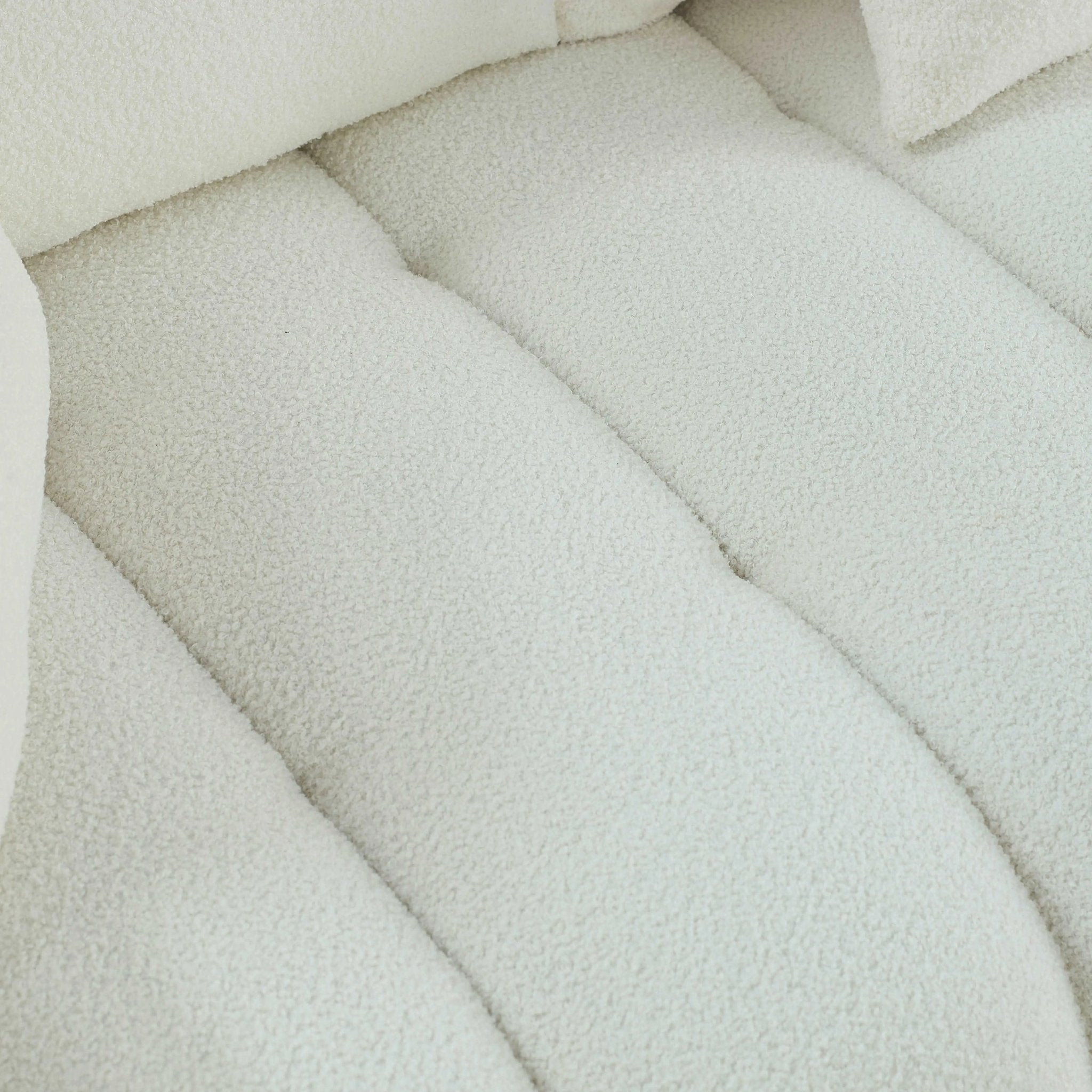 Bellemave® 82" Premium Teddy Velvet Sofa with 3 Back Pillows and 3 back Cushions - Bellemave